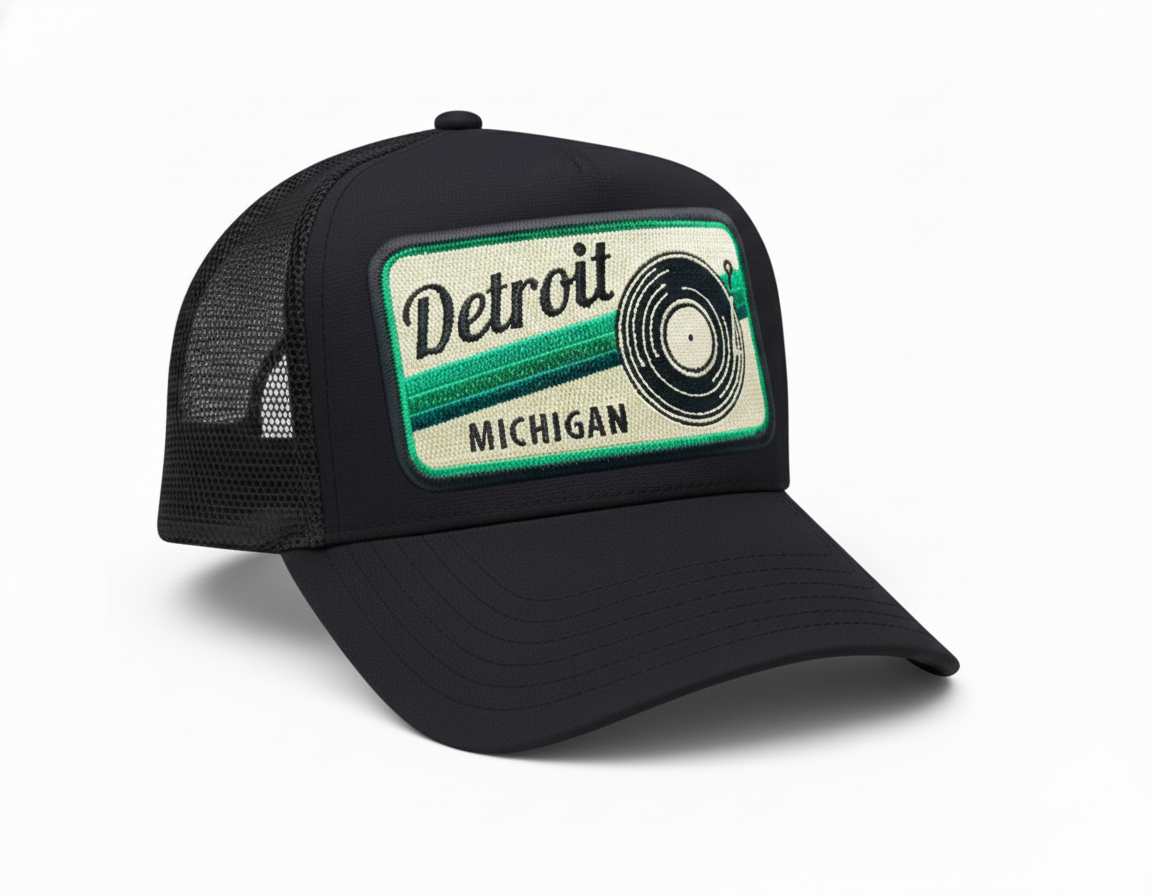 Detroit Turntable Trucker Hat
